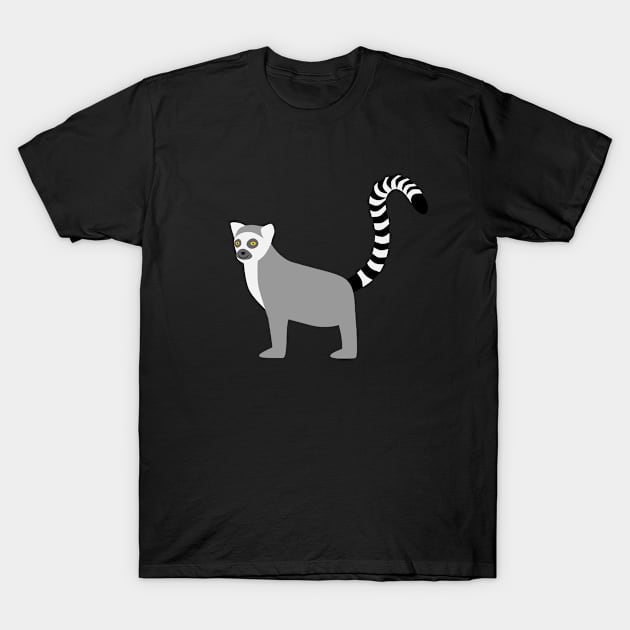 ring tailed lemur catta Katta lemur ring-tailed lemur T-Shirt by SajuLamere